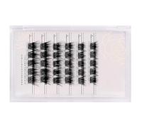 Walmeck Zlraqi Beauty Auto-Adhesive Cluster Faux Cils Extensions de Cils à L'aspect Naturel pour un Effet Volumineux [Usure quotidienne] (MF10-7)
