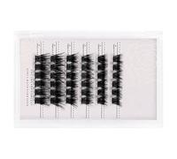 Walmeck Zlraqi Beauty Auto-Adhesive Cluster Faux Cils Extensions de Cils à L'aspect Naturel pour un Effet Volumineux [Usure quotidienne] (MF10-11)