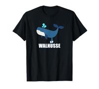 Walnüsse - T-shirt double face avec inscription amusante baleine T-Shirt