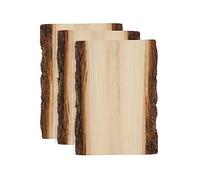 Walnut Hollow Lot de 3 planches de tilleul de 17,8 à 22,9 cm de large x 27,9 cm avec bord vivant en bois - Pour la combustion du bois, la décoration d'intérieur et les mariages rustiques