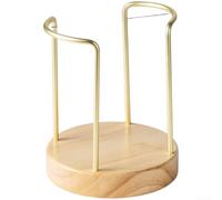 Walnut Wood Cup Holder Stand Modern Minimalist Kitchen(A)