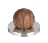 Walnut Wood pour espresso Tamper 58mm Flat Base Walnut Wood pour(51mm)
