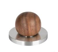 Walnut Wood pour espresso Tamper 58mm Flat Base Walnut Wood pour(53mm)