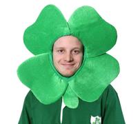 Walopola Chapeau de gobelin, costume de lutin vert, costume de trèfle irlandais, accessoires photo pour la Saint Patrick, pour adultes et adolescents