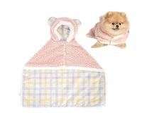 Walopola Couverture pour Petit Animal de Compagnie, Couverture Douce pour Chien,Couverture de Couchage Chaude pour Animaux de Compagnie | Manteau d'hiver Doux pour Chien avec Chapeau, Couverture