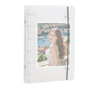 Walopola Couvertures de classeur transparentes - Couverture transparente à 6 anneaux pour planificateur, résistance au jaunissement, fournitures de bureau pour notes, carnet de notes, pages de journal