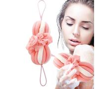 Walopola Éponge de bain en luffa pour le corps | Outils de nettoyage en maille pour récurer, accessoires de bain doux pour laver la douche, apaiser la peau