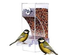 Walopola Mangeoire Automatique pour Oiseaux pour Cage, mangeoire Automatique pour Cage à Oiseaux,Mangeoires à perruches pour Cage à Oiseaux | Mangeoire Transparente pour perroquets, récipient