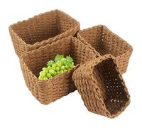 Walopola Paniers pour étagères, bacs de rangement pour étagères | Bacs pour garde-manger pour couverture, chambre d'enfant, salle de classe, sous le lit, jouets, bureau, bibliothèque, buanderie