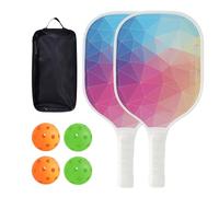 Walopola Raquettes de pickle ball pour débutants - Ensemble de pagaie professionnelle pour débutants, accessoires d'entraînement pour hommes, joueurs, extérieur, jardin, plage, cour, communauté, salle