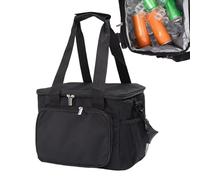 Walopola Sac isotherme pour le camping - Avec bandoulière - Sac isotherme extra large - Pliable et étanche - Glacière portable - Pour réfrigérateur