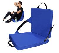 Walopola Sièges de stade | Coussin de blanchiment avec soutien dorsal | Coussin de sol pliable d'extérieur pour baseball, pique-nique, excursions, plage, bateau, concerts, jeux, football, kayak