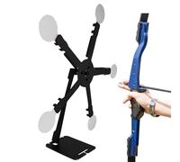 Walopola Support de cible, cibles mobiles d'extérieur - Outil d'entraînement magnétique portable réglable à cinq grandes roues pour hommes femmes adultes amateurs