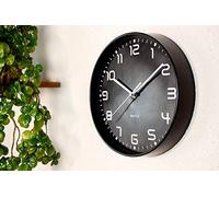 WALPLUS ChicTime Horloge Murale silencieuse Noir 26 x 26 x 5 cm