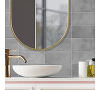 WALPLUS Lot de 36 autocollants muraux en frêne - 28,5 x 14 cm