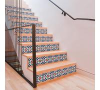 WALPLUS Marrakech Lot de 48 autocollants muraux en vinyle pour carrelage de cuisine 15 cm