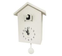 WALPLUS Pendule Murale Coucou Horloge Murale Horloge Coucou Chalet Vintage Moderne Décoration Salon Chambre des Enfants Maison White Cuckoo White Window