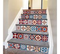 WALPLUS Stickers Carrelage Credence Adhesive Pour Cuisine Stickers Muraux Auto-Adhésif Résistant à l'huile Imperméable à l'eau Réutilisable Amovible Maison Salle de Bains Westminster 24pcs 15cm(6")