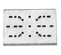 Walraven Plaque de fixation de rail Bismat 0835000 comme fixation de sécurité, acier, galvanisé sendzimir