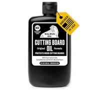 WALRUS OIL Huile de planche à découper et huile de bloc de boucher en bois, flacon de 236,8 g, qualité alimentaire FDA