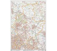 Walsall WS- Carte murale avec code postal Papier