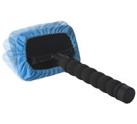 WALSER Nettoyeur de vitres pour voiture, Nettoyeur intérieur de vitres de voiture fonction télescopique 26-42 cm extensible, Nettoyeur de pare-brise incl. 2 chiffons microfibres