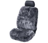 Walser Housse de siège en Peau d'agneau pour Voiture, 100% Peau d'agneau pour siège 95% de automóviles (Voiture/Berlina/SUV/Camioneta/Furgoneta), 1 Housse de siège Trish Anthracite