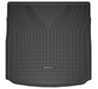 WALSER Bac de coffre premium compatible avec Seat Leon ST (5F8) 09/2012-08/2020, plancher de chargement supérieur, tapis de protection de coffre 100% ajusté - made in EU