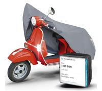 Walser Bâche de protection pour moto, taille S, en PVC, robuste, imperméable, pour Vespa, extérieur, avec sac, 185 x 90 x 110 cm, grise