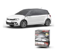 Walser Bâche de Protection pour Voiture All Weather Basic - Imperméable - 100% résistante aux intempéries - Bâche d'extérieur - Bâche de Voiture imperméable - Demi-Garage - Taille M - Gris