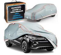 WALSER Bâche de voiture anti-grêle, Récompense Très Bon* housse de protection anti-grêle, Certifié par le TÜV Autriche* bâche contre la grêle Perma Protect Complete, Couverture de garage Taille 7 gris