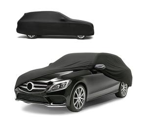 WALSER bâche d'intérieur pour voiture Indoor Stretch, Bâche complet pour l'intérieur, étanche à la poussière pour break Taille 5 noir