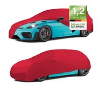Walser bâche d'intérieur pour Voiture Indoor Stretch Plus, Bâche Complet pour l'intérieur, étanche à la poussière M, Rouge
