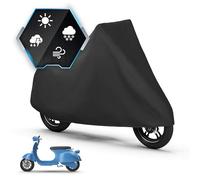 WALSER Bâche Moto All Weather S, bâche Moto 100% étanche Outdoor, Housse Motocyclette Protection Toute l'année, Housse Motocyclette Accessoires Noir 185x90x110 cm