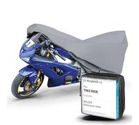 WALSER Bâche Moto M, Couverture Très Bien Compatible avec Vespa, Protection Scooter, Grise 215x95x120 cm