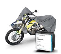 WALSER Bâche moto XL, Mention Très bien* bâche moto étanche, housse de protection motocyclette grise 255x11x135 cm