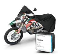 WALSER Bâche moto XL, Mention Très bien* bâche moto étanche, housse de protection motocyclette noir 255x11x135 cm
