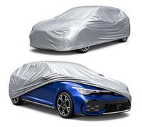 WALSER Bâche Voiture/Housse de Protection Auto Extérieure All Weather Basic - 100% Imperméable et Résistante aux Intempéries, Protection UV, Neige et Poussière, Taille 1, Argent