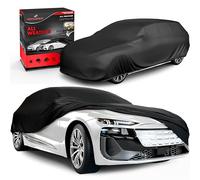 WALSER Bâche Voiture/Housse de Protection Auto Extérieure All Weather Basic - 100% Imperméable et Résistante aux Intempéries, Protection UV, Neige et Poussière, Taille 4, Noir