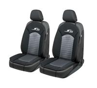 Walser Car Comfort S-Race Lot de 2 coussins de siège de voiture universels pour sièges avant Noir/anthracite