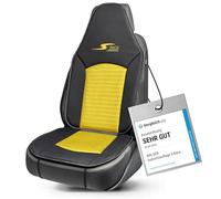 Walser CarComfort Housse de siège de Voiture S-Race, Mention Très Bien* Universel Housse de siège pour siège à Dossier Haut/siège Pilote Jaune/Noir