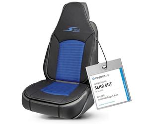 Walser CarComfort Housse de siège de Voiture S-Race, Mention Très Bien* Universel Housse de siège pour siège à Dossier Haut/siège Pilote Bleu/Noir