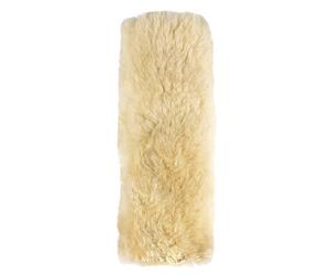 Walser Coussinets de Ceinture de Voiture Millie en Peau d'agneau, 2 pièces Couvre-Ceinture de Voiture, Rembourrage d'épaule en Peau d'agneau Beige