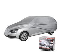 WALSER Couverture de Voiture All Weather Light Bâche Complet Combi Taille M Gris Clair, étanche à la poussière avec Protection UV, Fixation de