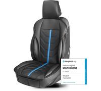 Walser Couvre Siège Avant Universel pour Voiture Kimi Noir & Bleu Cuir