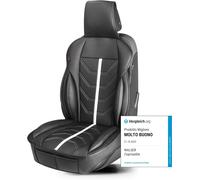 Walser Couvre Siège Avant Universel pour Voiture Kimi Noir Et Blanc Simili Cuir