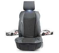 WALSER Couvre-siège voiture Max, Couvre-siège voiture universel noir, Housse auto optique sport, Housse auto sièges avant