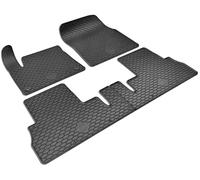 WALSER DirtGuard Tapis de sol sur mesure compatible avec Citroen Berlingo/Opel Combo E Tour/Life 06/2018-Auj., Peugeot Rifter 09/2018-Auj., Toyota Proace City Verso 10/2019-Auj.
