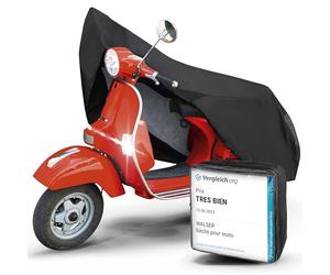 Walser Garage Moto S, Mention Très Bien* bâche de Couverture Vespa étanche, Couverture Scooter, Garage Vespa, Couverture Moto, Couverture Scooter Noir 185x90x110 cm