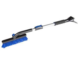 WALSER Gratte-glace télescopique, raclette à glace rotative, raclette pour voiture extensible 77,5-100 cm noir/bleu